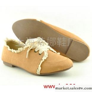 供應春季女鞋 2012新款休閑鞋子 韓版平底低跟系帶單鞋 花邊淑女舒適工廠,批發,進口,代購