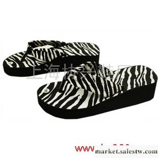 供應 沙灘寵兒 斑馬紋厚底 坡跟 人字拖 沙灘拖 涼拖鞋 女鞋 STT009工廠,批發,進口,代購