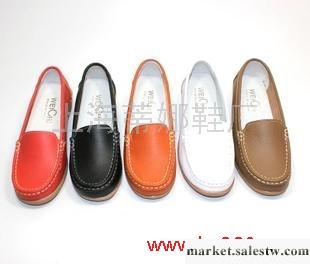 供應休閑 女鞋 單鞋 坡跟 牛筋底 真皮媽媽鞋/護士鞋白色/工作鞋工廠,批發,進口,代購