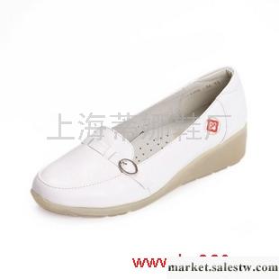 供應真皮白色護士鞋 大碼坡跟牛皮女鞋 牛筋媽媽鞋工廠,批發,進口,代購