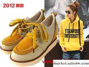 供應2012新款春季女鞋 單鞋系帶 休閑鞋內增高厚底單鞋 松糕鞋 單鞋女工廠,批發,進口,代購