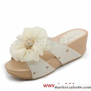 供應仟維意2012新款大花朵涼拖厚底松糕女式拖鞋夏季涼鞋坡跟女鞋535工廠,批發,進口,代購