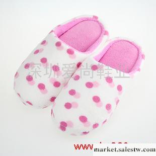 供應棉拖鞋 冬季新款 女鞋 家居鞋 時尚保暖圓點粉色棉拖鞋工廠,批發,進口,代購