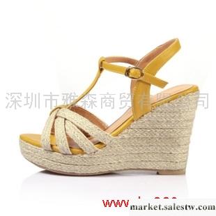 供應麻繩田園風撞色羅馬涼鞋女鞋CL2202-1工廠,批發,進口,代購