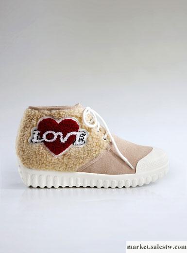 供應韓式可愛心型舒適休閑女鞋工廠,批發,進口,代購