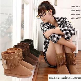 供應流蘇靴 盒裝正品 雪地靴 女 靴子冬靴 韓版靴子 女鞋 秋冬短靴工廠,批發,進口,代購