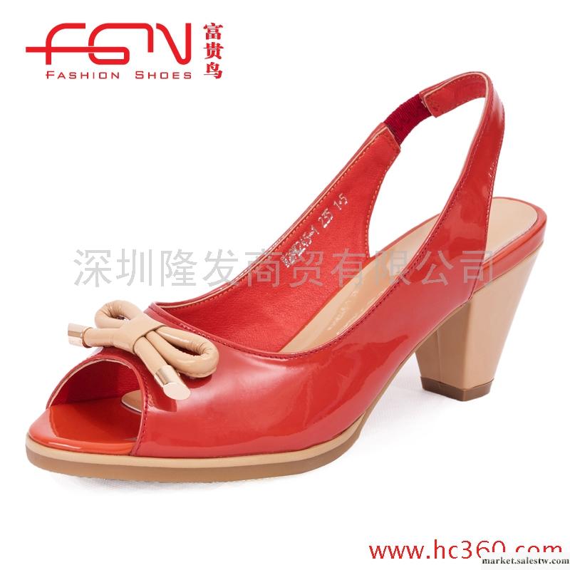 【新款】富貴鳥涼鞋漆皮牛皮糖果撞色蝴蝶結魚嘴鞋女鞋N29K245-1工廠,批發,進口,代購