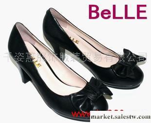 供應百麗正品單鞋 牛皮防水臺高跟淺口女鞋 真皮 3EB15工廠,批發,進口,代購