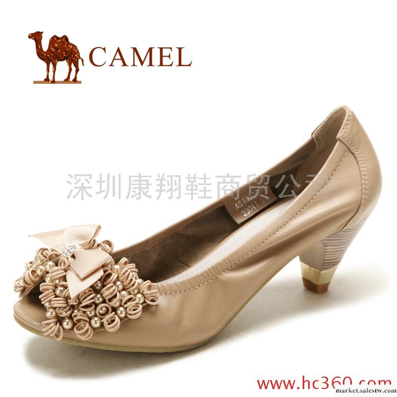 camel 駱駝 2012新款女鞋 時尚休閑真皮單鞋工廠,批發,進口,代購