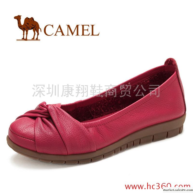 新款！camel 駱駝 女鞋 牛皮舒適平底休閑女鞋工廠,批發,進口,代購