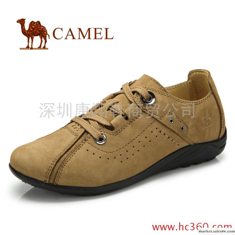 熱銷！Camel駱駝正品女鞋 休閑鞋 女 休閑系帶磨砂牛皮 真皮坡跟工廠,批發,進口,代購