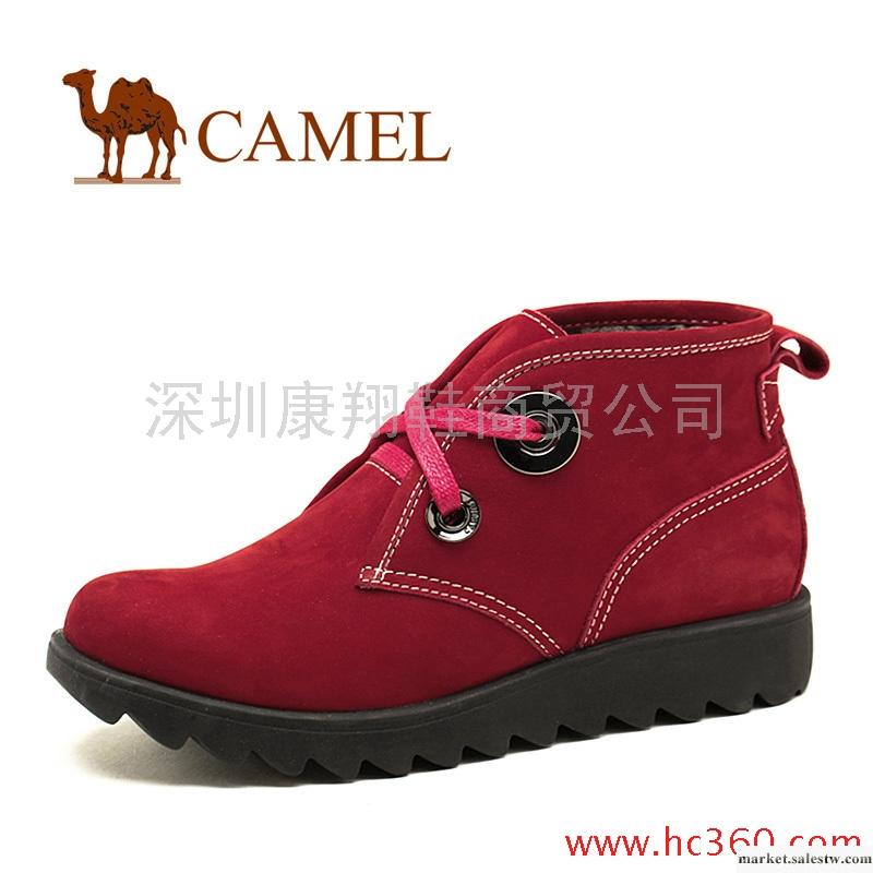 camel 駱駝 女鞋 新款 磨砂牛皮時尚女款短靴 平跟 1036009工廠,批發,進口,代購