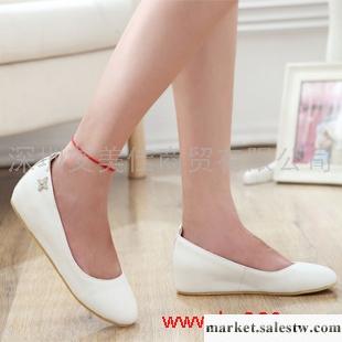 2012春款春季新款舒適秒殺單鞋低跟內增高淑女素面舒適休閑女鞋工廠,批發,進口,代購