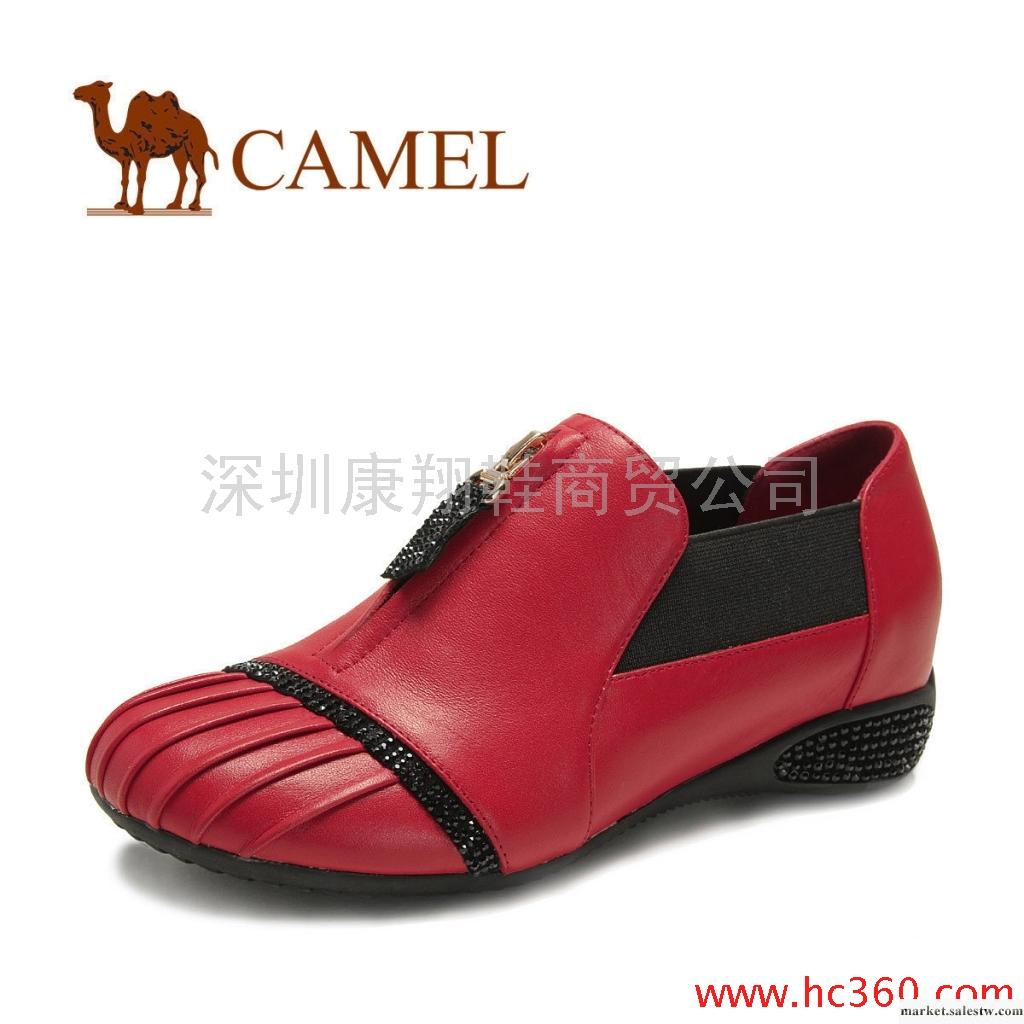！CAMEL駱駝正品 女鞋 單鞋 真皮休閑鞋 韓版 平跟新款工廠,批發,進口,代購