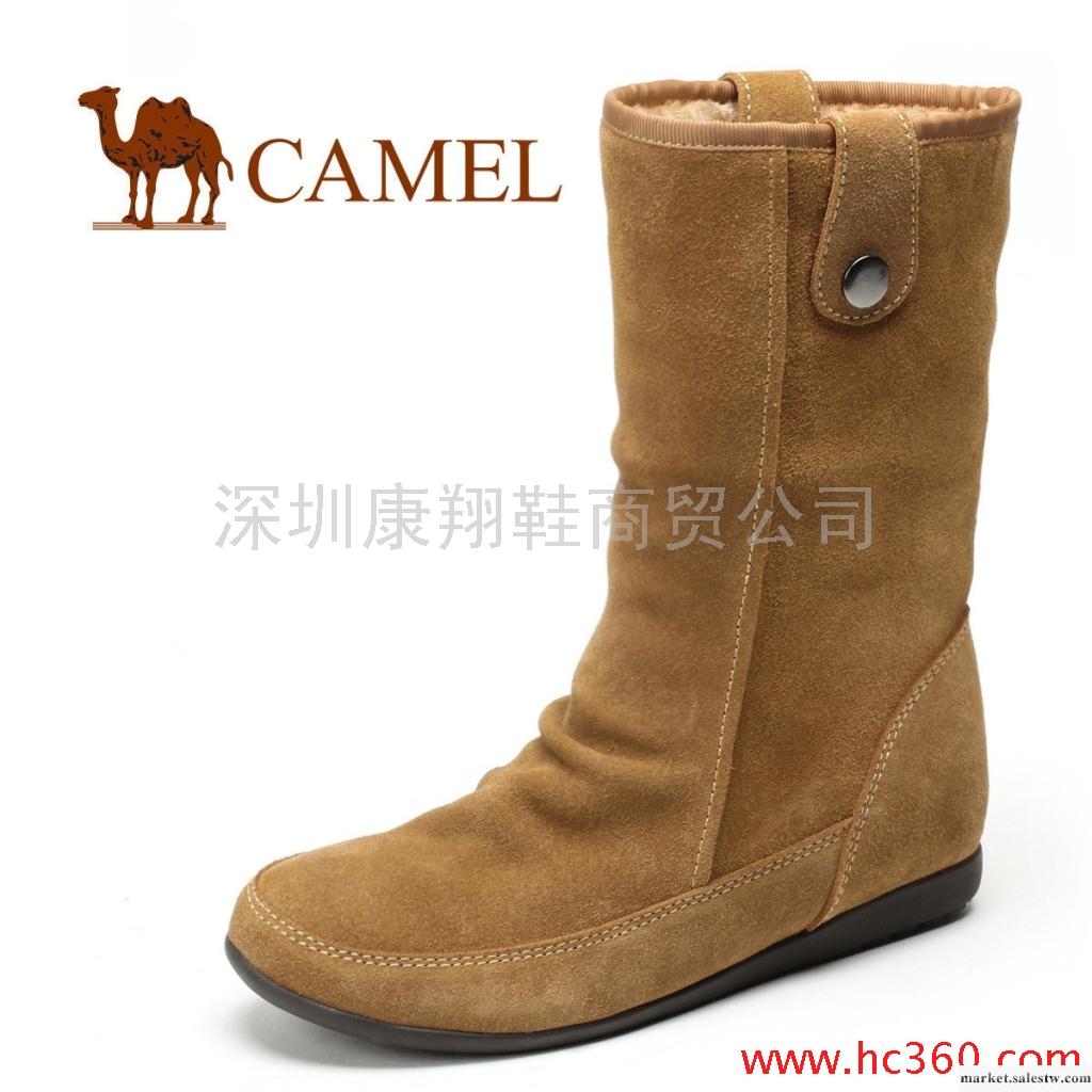 CAMEL駱駝 正品舒適女鞋 真皮雪地靴 高筒冬靴子 女工廠,批發,進口,代購