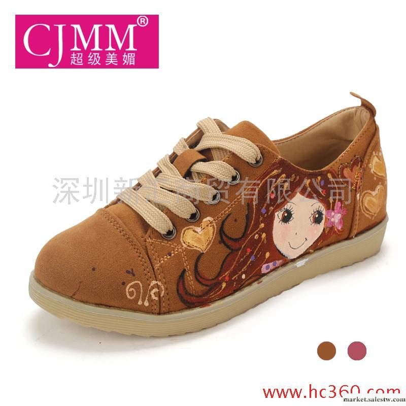 超級美媚 復古休閑韓版女士帆布鞋 涂鴉潮女鞋 手繪鞋 買一送一工廠,批發,進口,代購