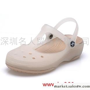 新款正品卡麗透明洞洞鞋2012熱賣米白金變色涼鞋果凍色糖果鞋女鞋工廠,批發,進口,代購