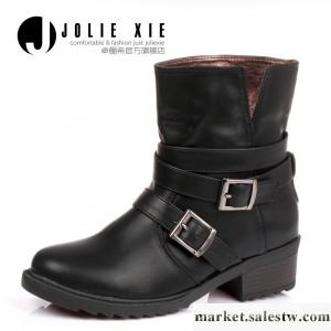 供應卓儷希 靴子女短靴厚底粗跟女鞋 馬丁靴女英倫潮復古平底秋冬短靴工廠,批發,進口,代購