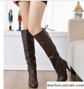 供應顥瑞 黑色女鞋 新款靴子女春秋高筒靴高跟單靴長靴顥瑞S工廠,批發,進口,代購