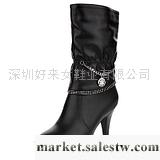 供應--秋冬女鞋靚妮 2011秋冬新款女鞋 時尚高跟冬季高幫中筒靴騎士靴女靴子G工廠,批發,進口,代購