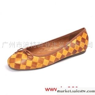 2012春季新款平底女鞋 羊皮格子女單鞋 柔軟平跟鞋 淺口女鞋工廠,批發,進口,代購