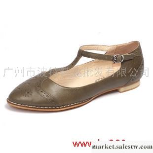 2012春季新款日韓復古印花女鞋 甜美單鞋 真皮搭扣 淺口女鞋工廠,批發,進口,代購