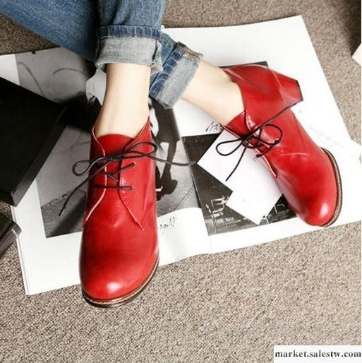 2012秋季新款短靴歐美英倫單鞋防水臺馬丁靴韓版裸色中跟粗跟女鞋工廠,批發,進口,代購