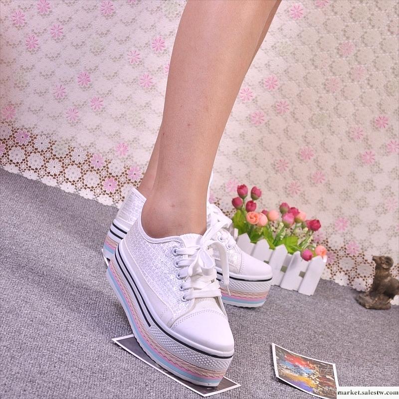 超可愛芝士蛋糕拼色松糕高幫休閑帆布鞋 運動鞋2012新款女鞋工廠,批發,進口,代購