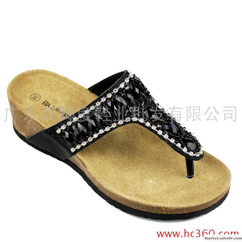 2012夏款軟木拖鞋純手工穿鉆人字拖涼拖羅馬女鞋8026工廠,批發,進口,代購