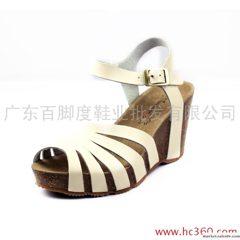 2012夏款韓版流行軟木拖鞋 涼鞋高跟坡跟厚底女鞋8016工廠,批發,進口,代購