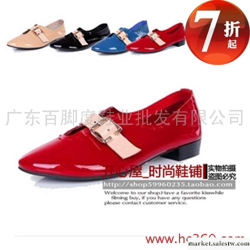 正品代購 2012春款思加圖女鞋 低跟牛漆皮英倫風舒適休閑鞋女單鞋工廠,批發,進口,代購