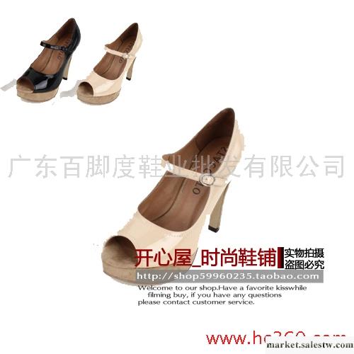 正品代購 新款思加圖涼鞋EUS42 頭層胎牛漆皮魚嘴女鞋 防水臺工廠,批發,進口,代購