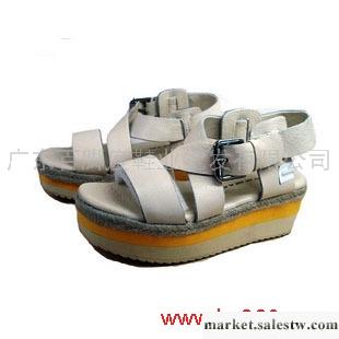 正品代購2012夏款他她 歐美羅馬松糕鞋厚底鞋 牛皮皮帶涼鞋女鞋工廠,批發,進口,代購