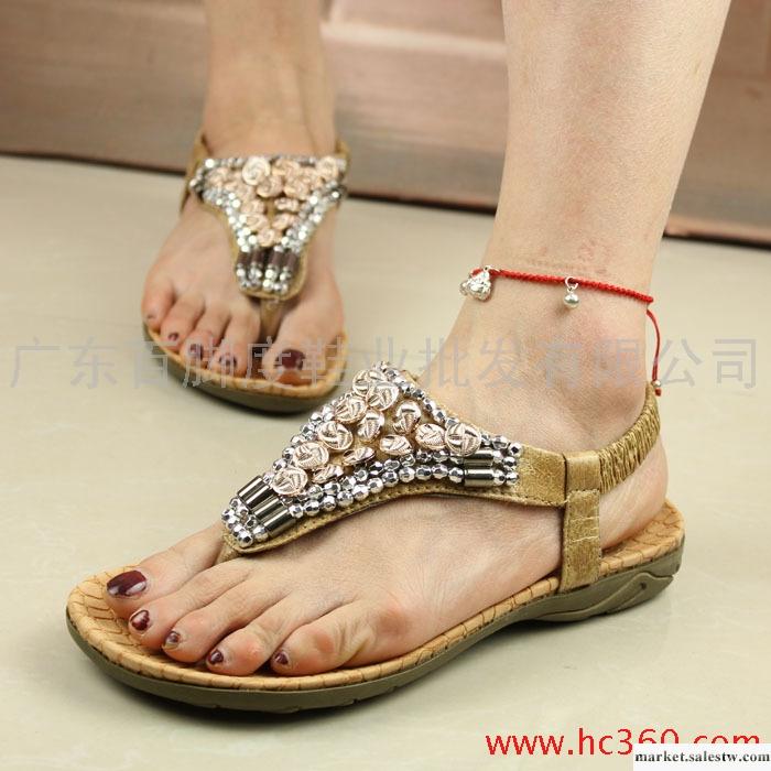 2012新品涼拖 夏季時尚韓版金屬裝飾人字拖 女鞋 性感潮鞋子工廠,批發,進口,代購