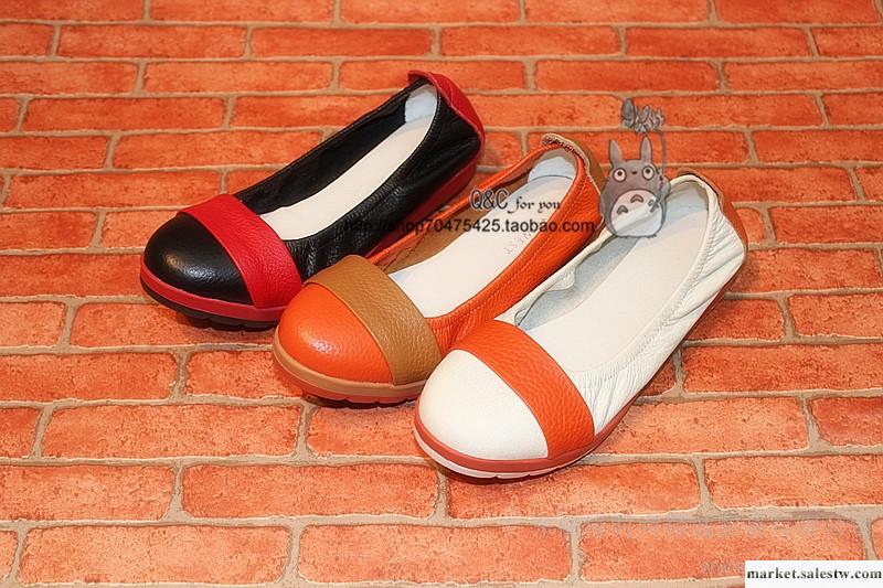 玖熙2012秋季新款休閑單鞋3色拼色平底舒適羅馬風格女鞋103-1工廠,批發,進口,代購