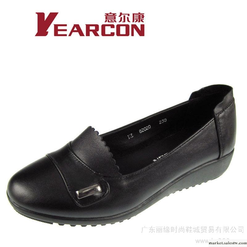 意爾康女鞋2012鞋新款中老年媽媽鞋圓頭單鞋女真皮低跟女鞋正品工廠,批發,進口,代購