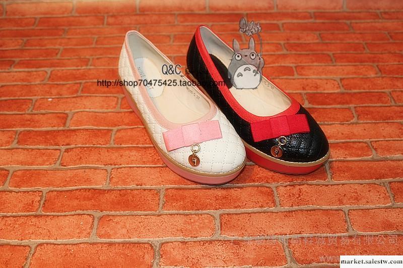 玖熙 單鞋2012秋冬新款NINE WEST甜美蝴蝶結坡跟牛皮女鞋NW315工廠,批發,進口,代購