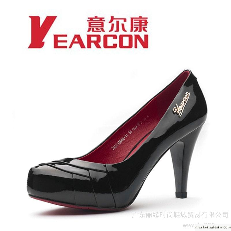 意爾康女鞋2012新款真皮單鞋女高跟鞋防水臺女式鞋正品夜店裸色工廠,批發,進口,代購