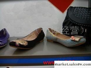 專柜正品代購2012新款天美意6EI03羊皮淺口平跟卡通女鞋工廠,批發,進口,代購