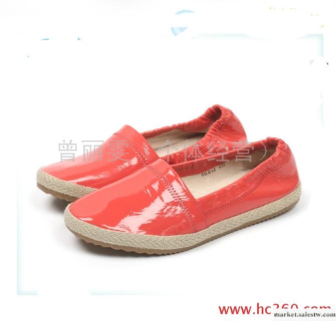2012春款天美意正品 羊皮漆糖果色低跟平底單鞋女鞋6BB32D工廠,批發,進口,代購