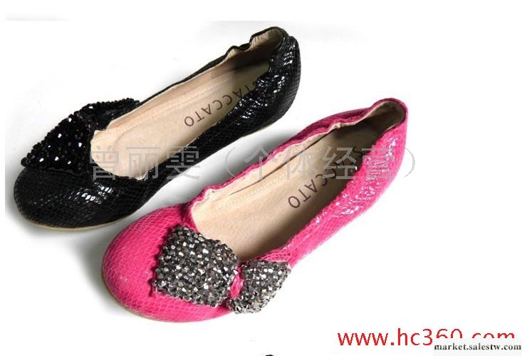 2011新款思加圖正品 EE311 蝴蝶結水鉆平跟內增高真皮女鞋工廠,批發,進口,代購