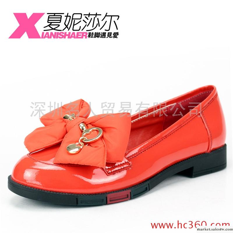 夏妮莎爾 2012春季新款真皮花朵單鞋 淺口漆皮舒適女鞋 平底潮鞋工廠,批發,進口,代購