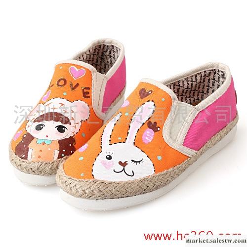 超級美媚 布鞋 女鞋 韓版 潮 淺口帆布鞋 女 包郵 休閑鞋 手繪鞋工廠,批發,進口,代購