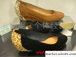 專柜正品代購 妙麗 2012新款坡跟圓頭豹紋女鞋LNN09(999)工廠,批發,進口,代購