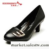紅蜻蜓 真皮WNB26321女單鞋 2012秋冬新品時尚職場中跟女鞋工廠,批發,進口,代購