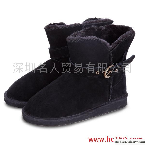 boree/寶人女靴子 雪地靴 保暖時尚金屬扣防滑女鞋 包郵 9112905工廠,批發,進口,代購