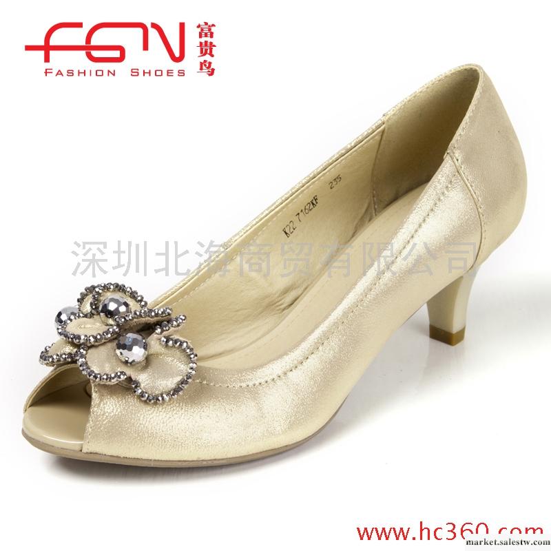 【新品】富貴鳥夏季女涼 魚嘴鞋 花朵 高跟 女鞋 K227162KF工廠,批發,進口,代購
