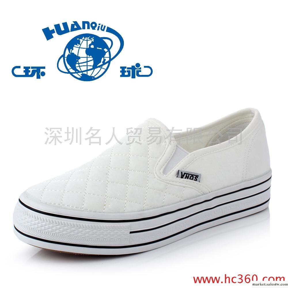 環球 套腳懶人鞋 厚底松糕鞋 淺口帆布鞋女鞋 韓版潮鞋 休閑布鞋工廠,批發,進口,代購