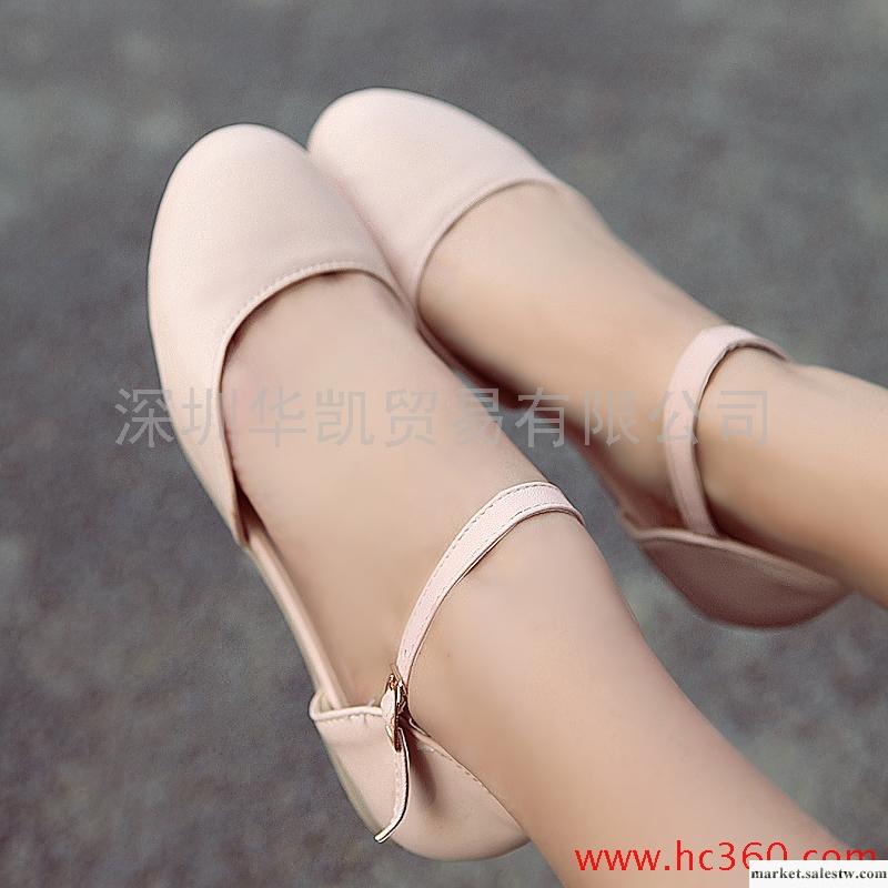 2012新品春夏季新款平底包頭涼鞋帶扣時尚舒適羅馬平跟鞋包跟女鞋工廠,批發,進口,代購