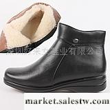 供應---秋冬女鞋3099軍工 媽媽鞋 羊毛真皮秋冬中老年牛筋底 羊毛皮鞋平底女工廠,批發,進口,代購